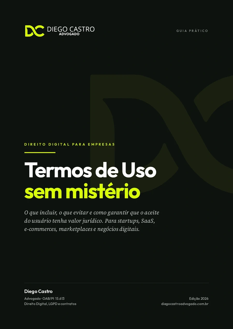 Capa do ebook Termos de Uso sem mistério, de Diego Castro
