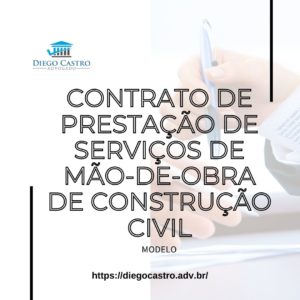 Contrato de Prestação de Serviços de mão-de-obra de construção civil