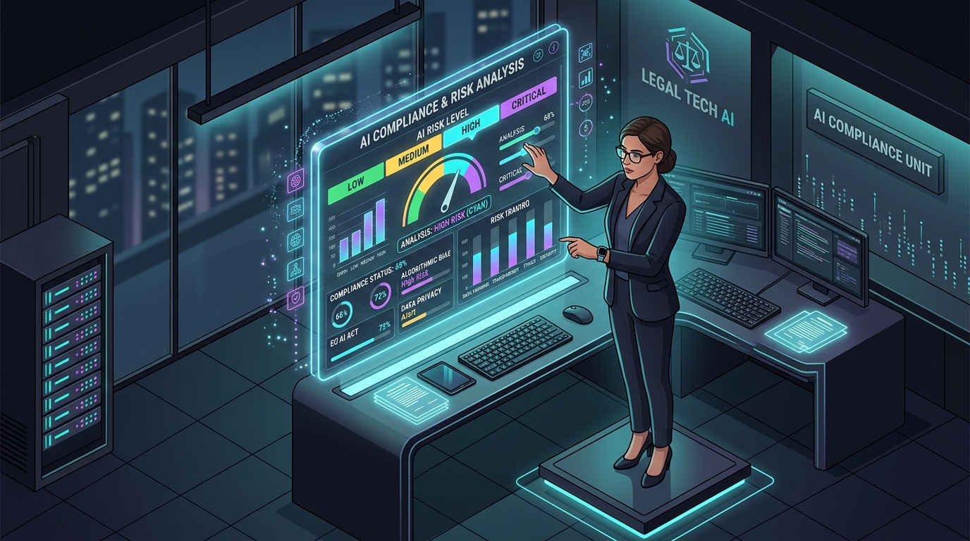 Regulamentação da IA no Brasil: Guia do PL 2338/2023 1 Advogado analisando niveis de risco da inteligencia artificial no Brasil