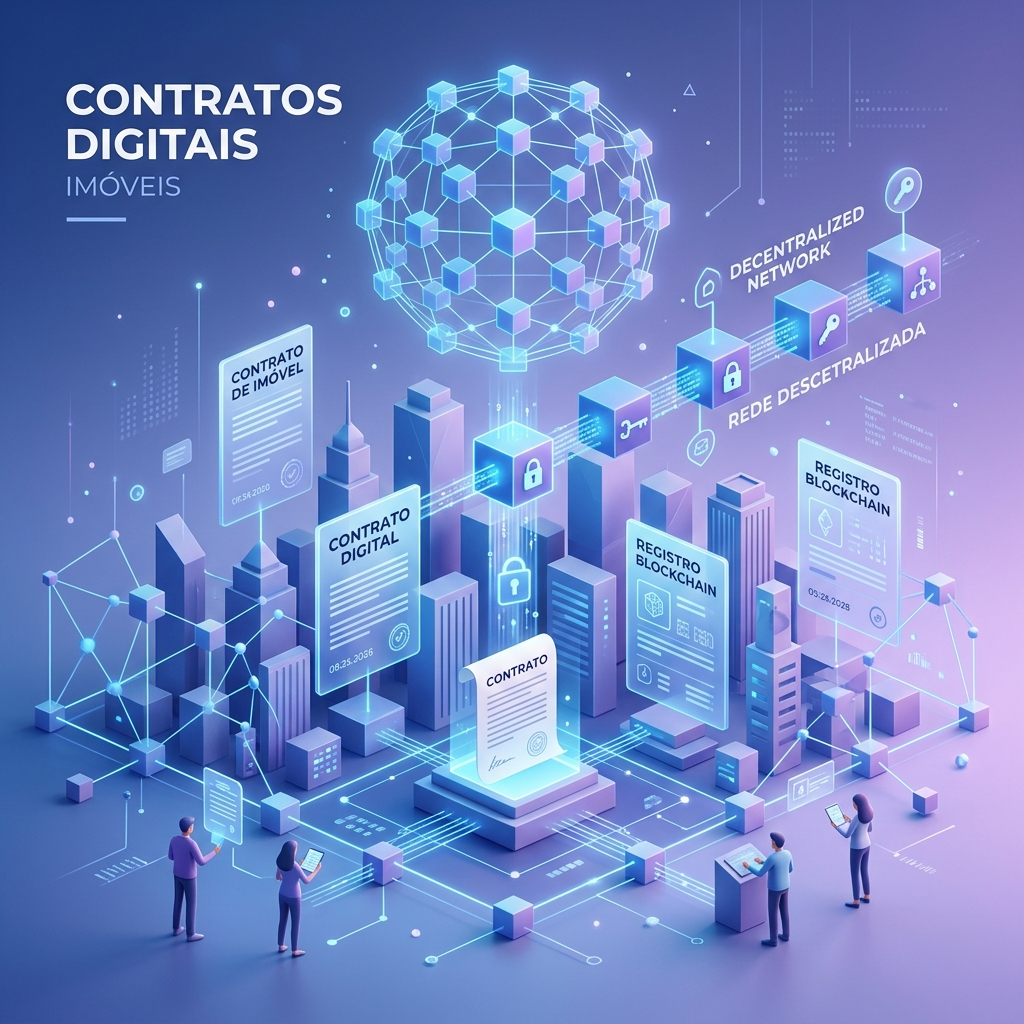 Digitalização de contratos imobiliários e blockchain
