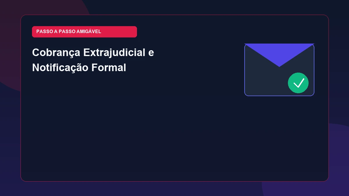 Cobrança extrajudicial e notificação formal em marketing digital