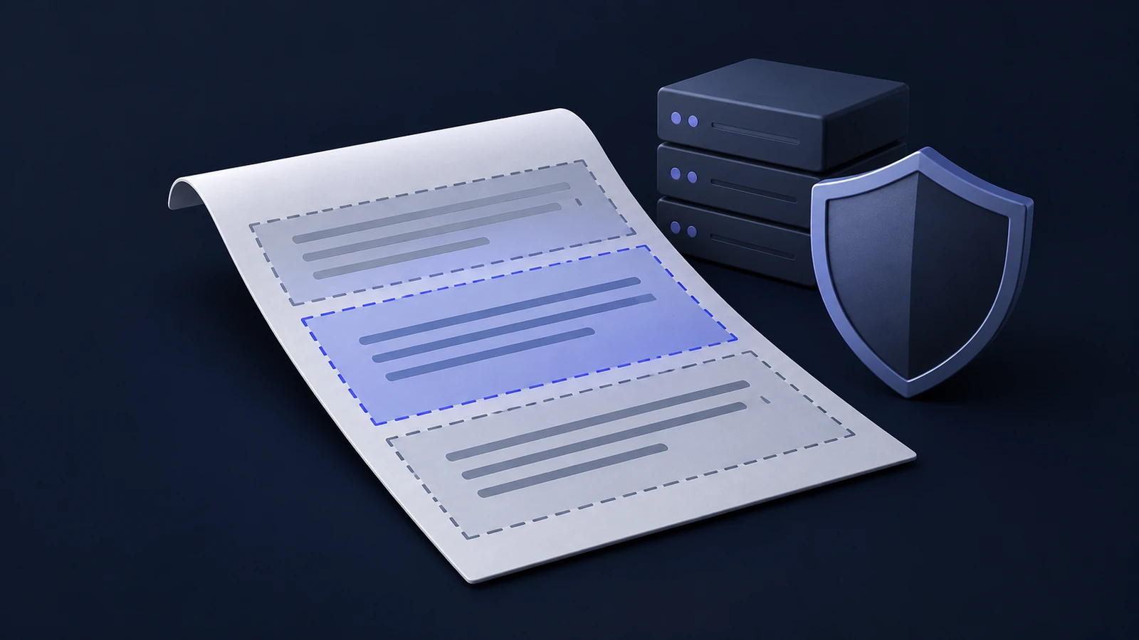 Limitação de responsabilidade em SaaS: como negociar 1 Documento e servidor com escudo, representando proteção contratual em SaaS.