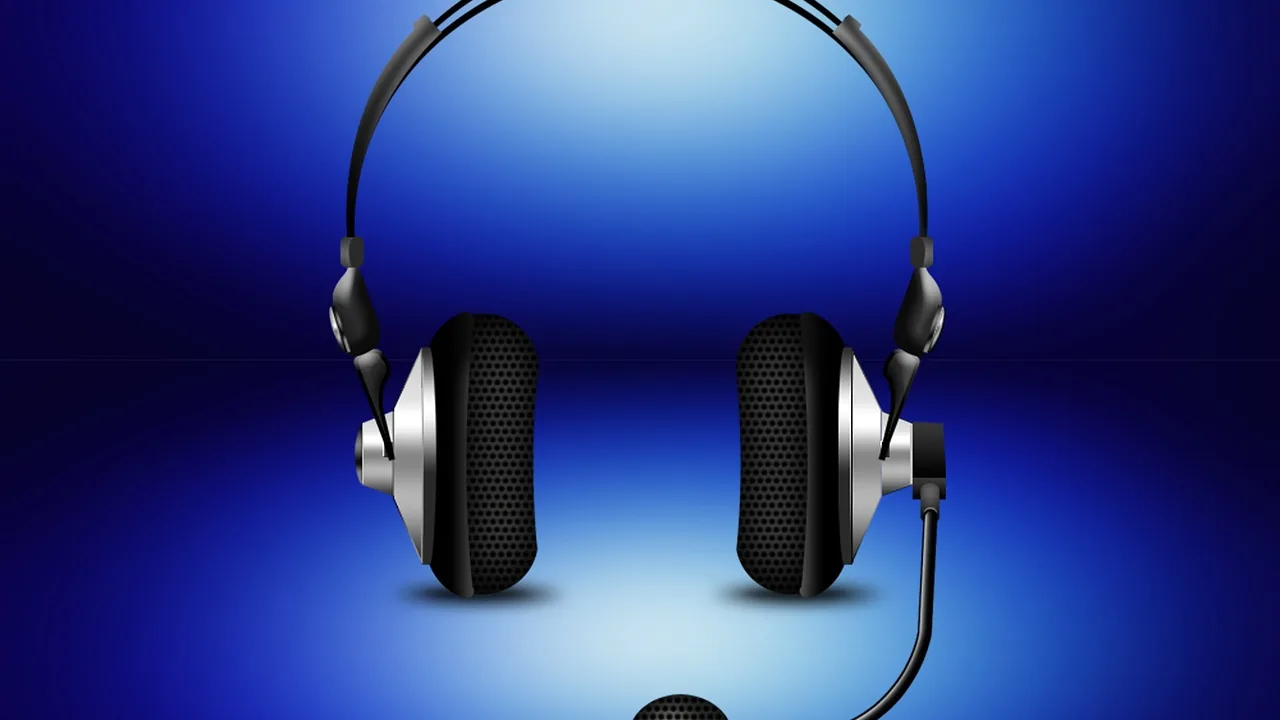 Fone de ouvido com microfone sobre fundo azul, representando os canais de atendimento ao consumidor