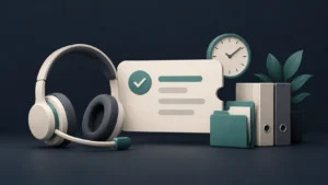 Headset e registro de atendimento para acompanhamento de demandas no SAC.